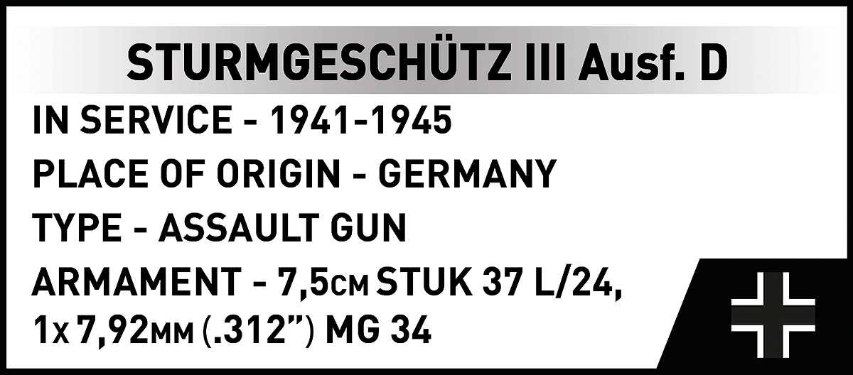 COBI 2675 Sturmgeschütz III Ausf.D - gelimiteerde editie