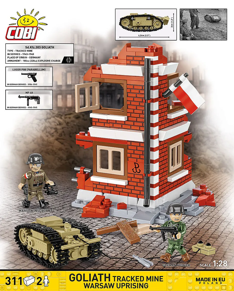 COBI 2680 Goliath Tracked Mine Warsaw Uprising