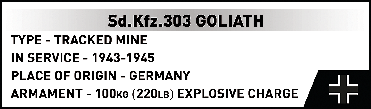 COBI 2680 Goliath Tracked Mine Warsaw Uprising