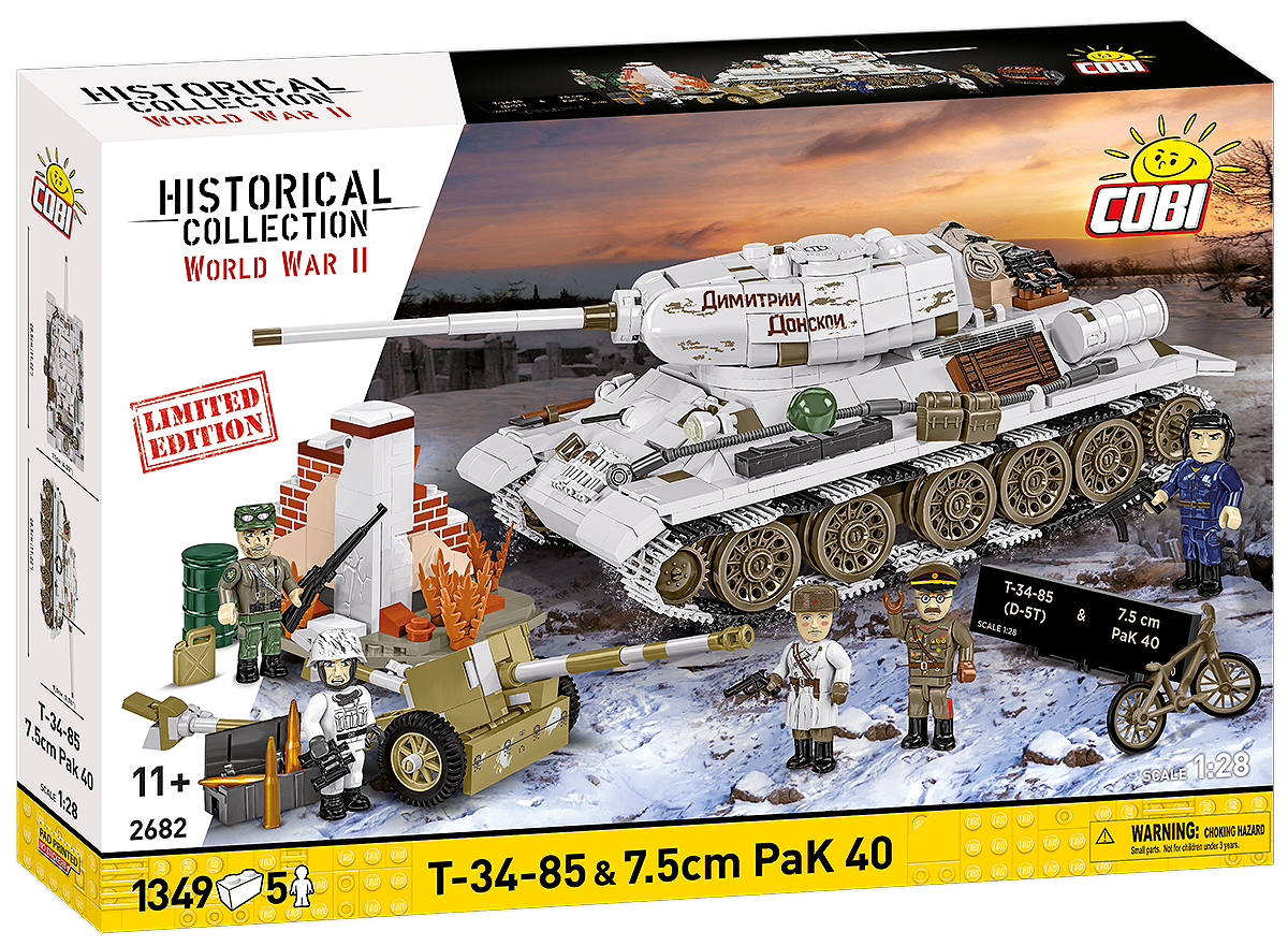 COBI 2682 T-34-85 & 7,5 cm Pak 40 - Limitierte Auflage