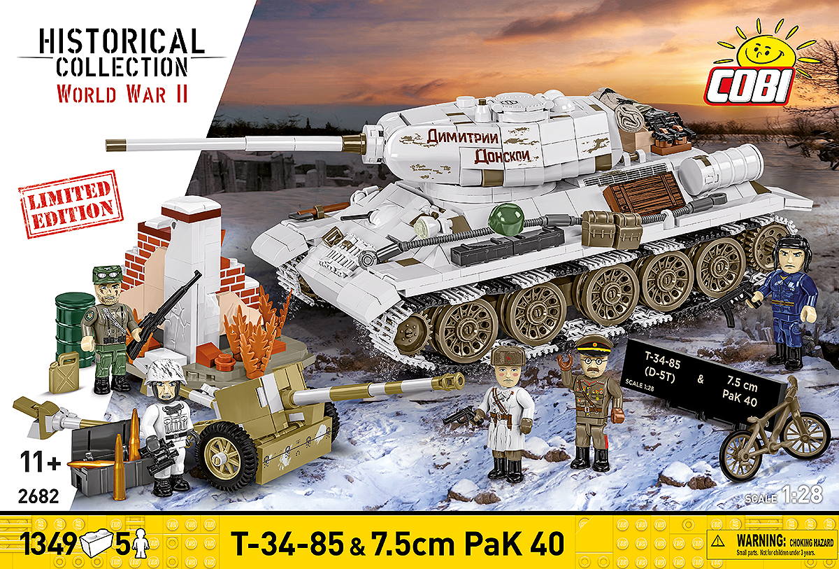 COBI 2682 T-34-85 & 7,5 cm Pak 40 - Limitierte Auflage