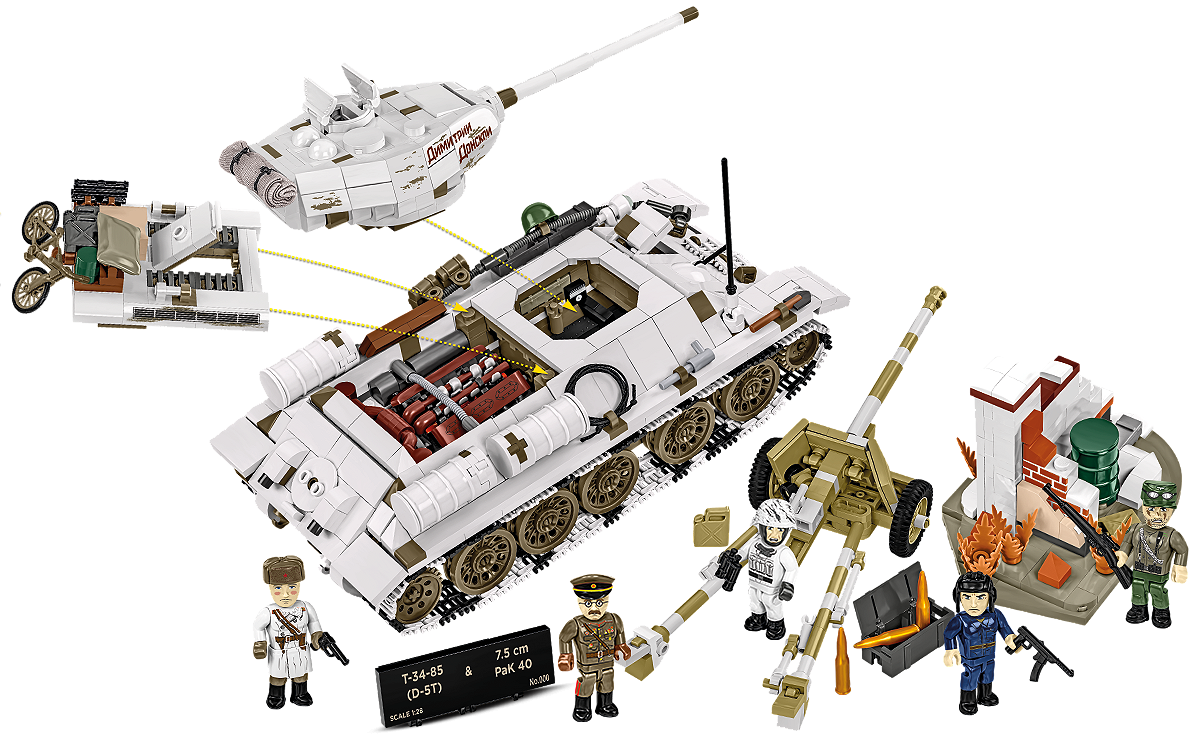 COBI 2682 T-34-85 & 7,5 cm Pak 40 - Limitierte Auflage