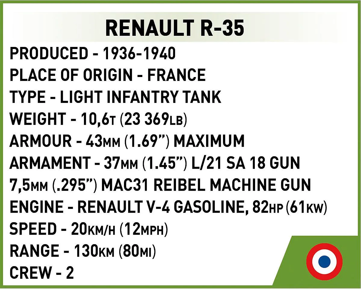 COBI 2719 Renault R-35