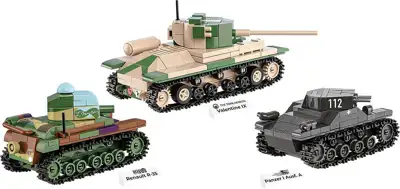 COBI 2740 Renault R35 - Valentine IX - Panzer I