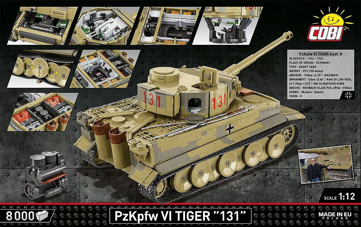 COBI 2801 Panzerkampfwagen VI Tiger "131" - Executive Edition