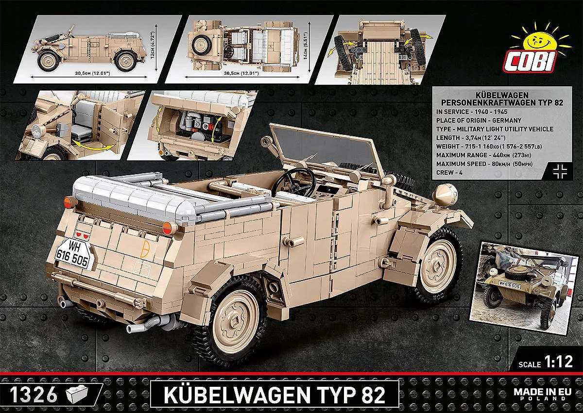 COBI 2803 Kübelwagen Personenkraftwagen Typ 82