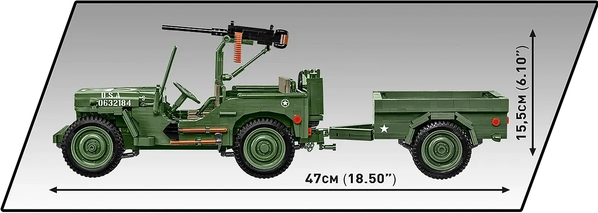COBI 2804 Willys MB & Anhänger - Executive Edition