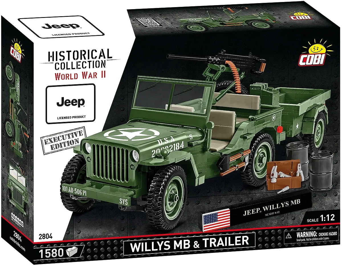 COBI 2804 Willys MB & Anhänger - Executive Edition