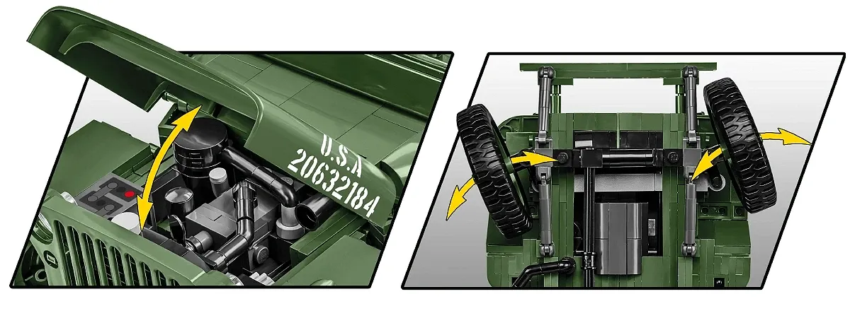 COBI 2804 Willys MB & Anhänger - Executive Edition