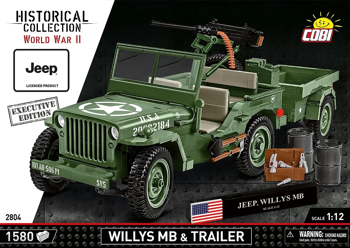 COBI 2804 Willys MB & Anhänger - Executive Edition