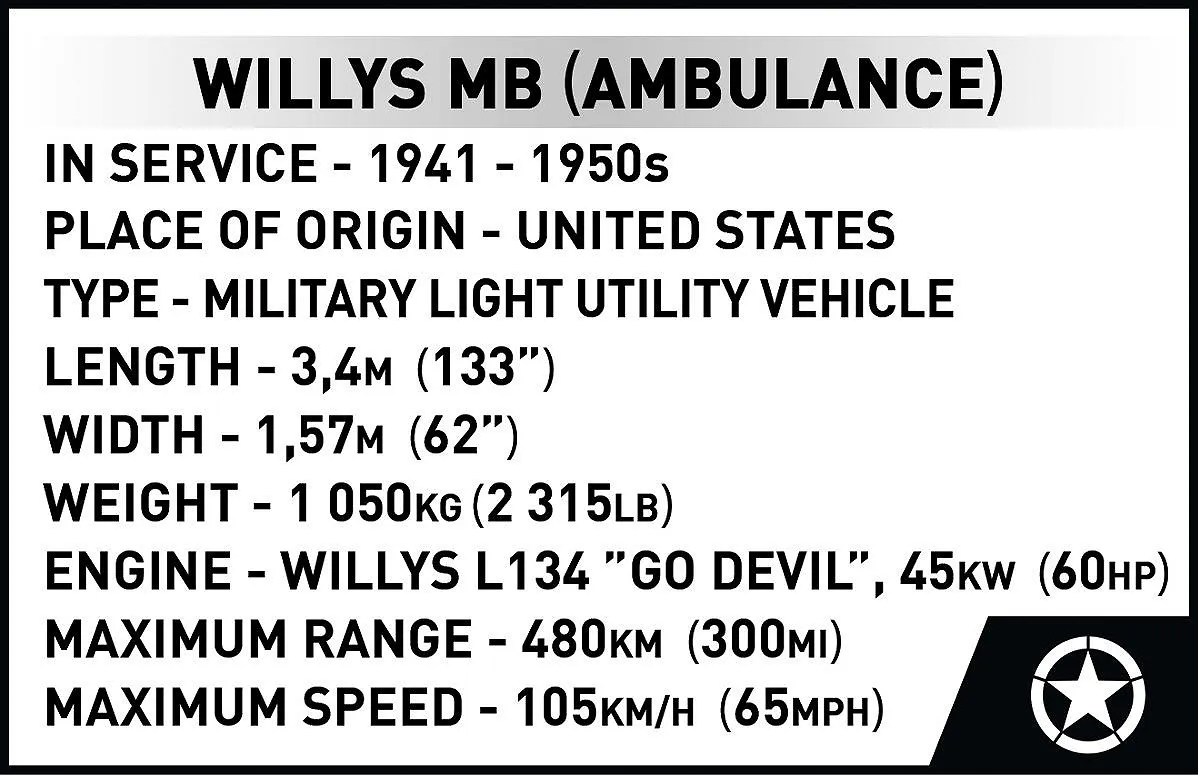 COBI 2806 COBI 2806 Willys MB Medical