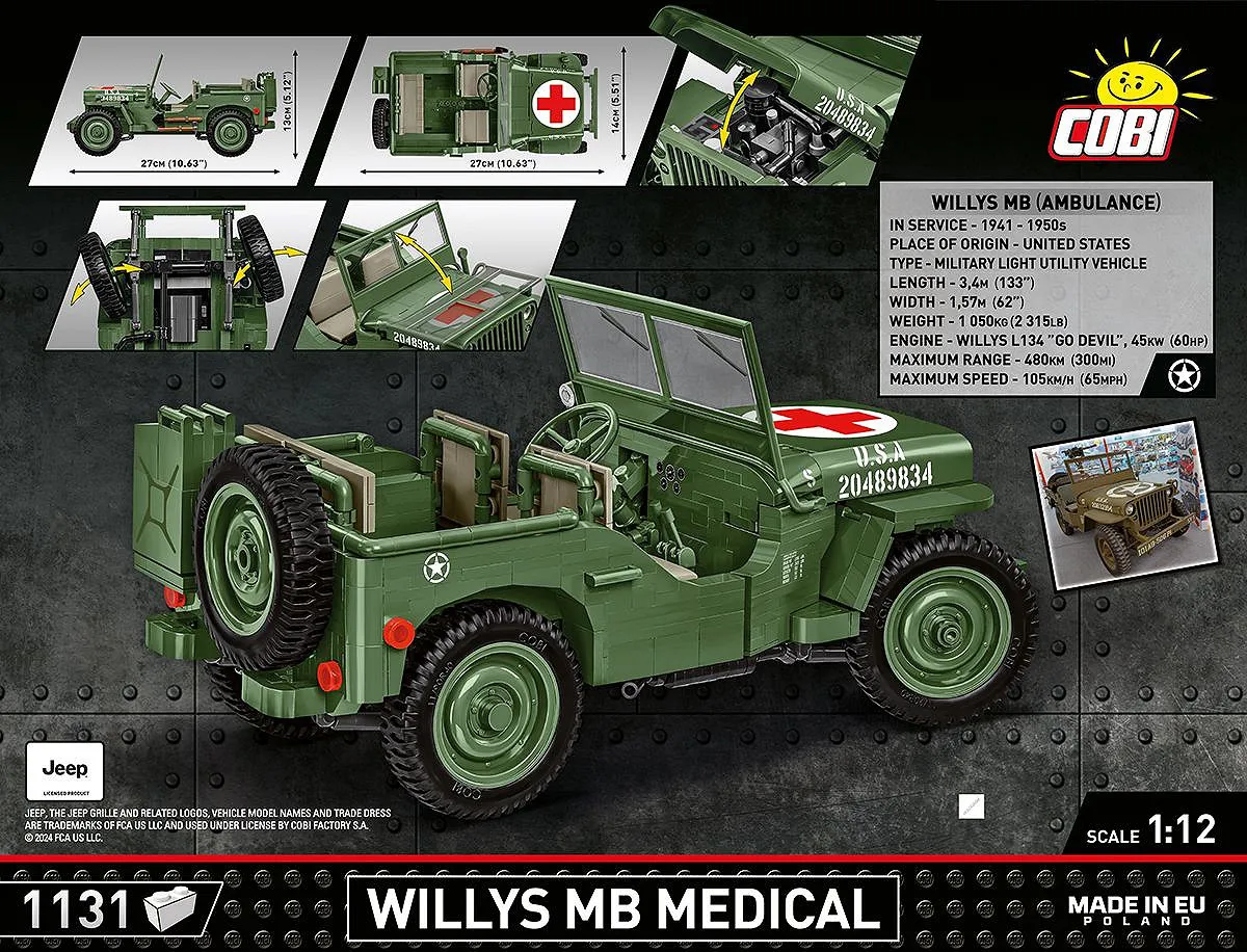 COBI 2806 COBI 2806 Willys MB Medical