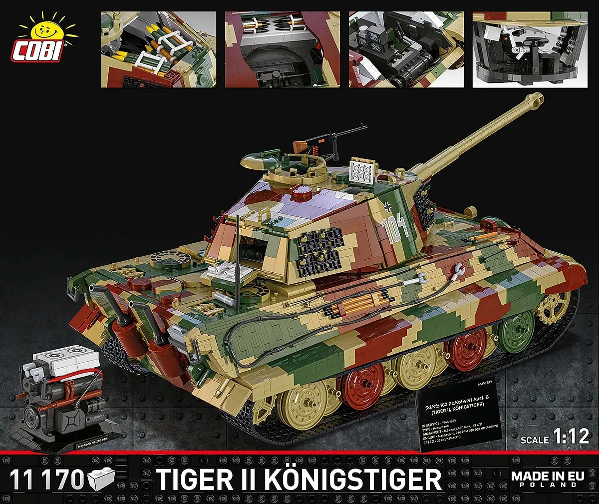 COBI 2808 Tiger II Königstiger