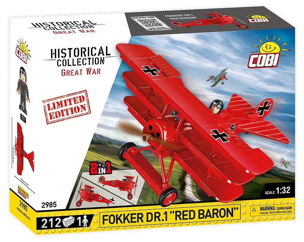 COBI 2985 Fokker Dr.1 Red Baron - Limited Edition