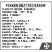 COBI 2985 Fokker Dr.1 Red Baron - Limited Edition