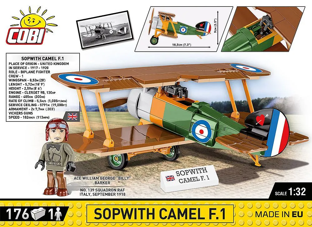 COBI 2987 Sopwith Camel F.1