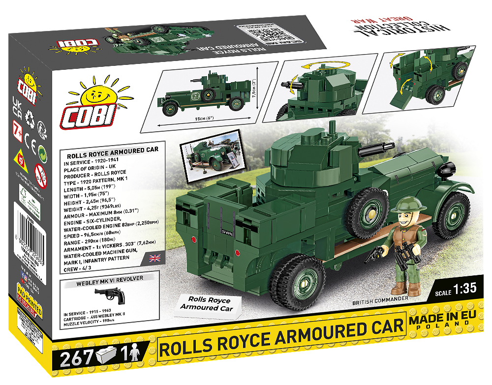 COBI 2988 Rolls-Royce Armoured Car 1920 Pattern Mk I