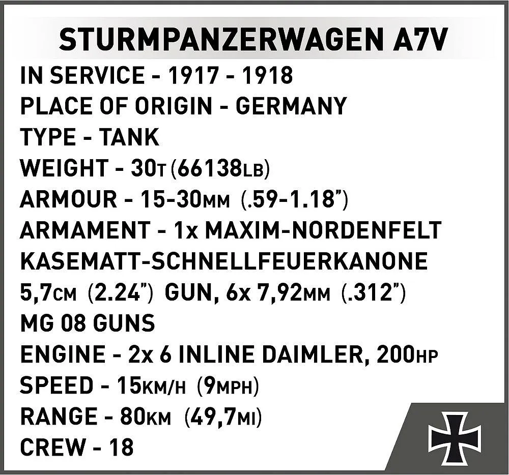 COBI 2989 Sturmpanzerwagen A7V