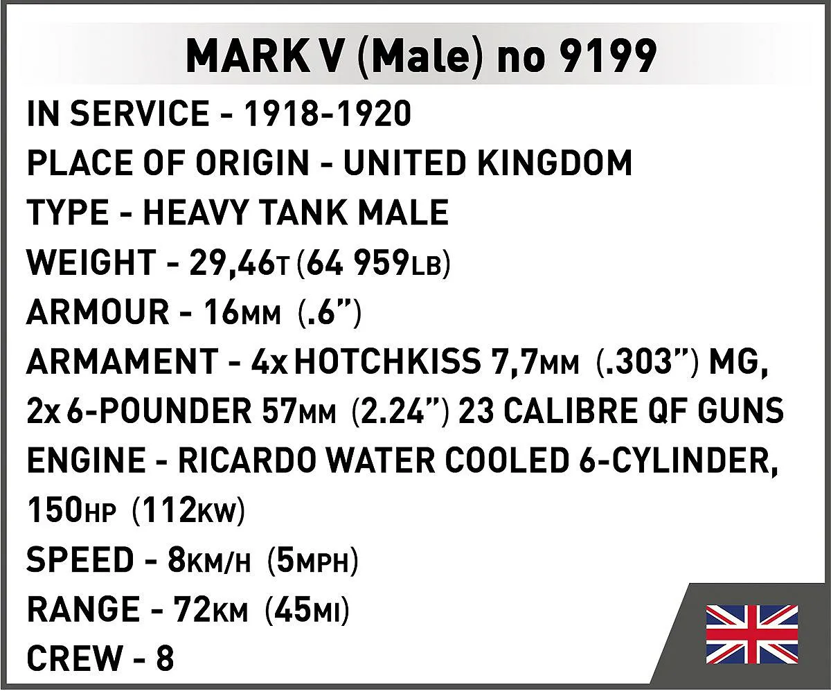 COBI 2995 Mark V (Male) no 9199