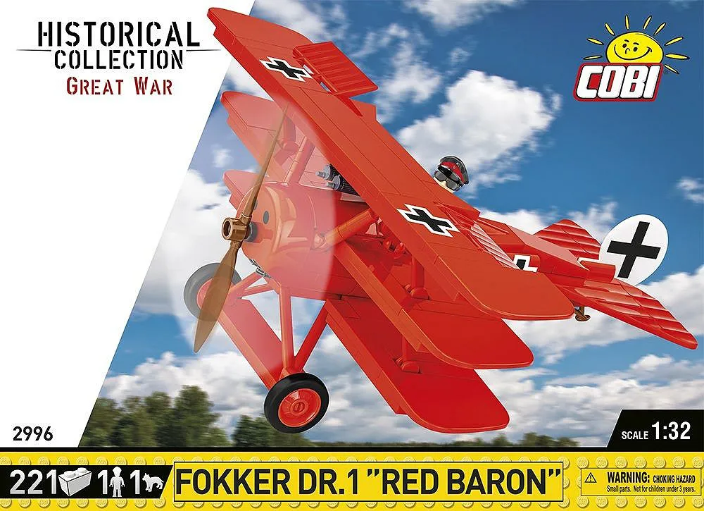 COBI 2996 Fokker Dr.1 Red Baron