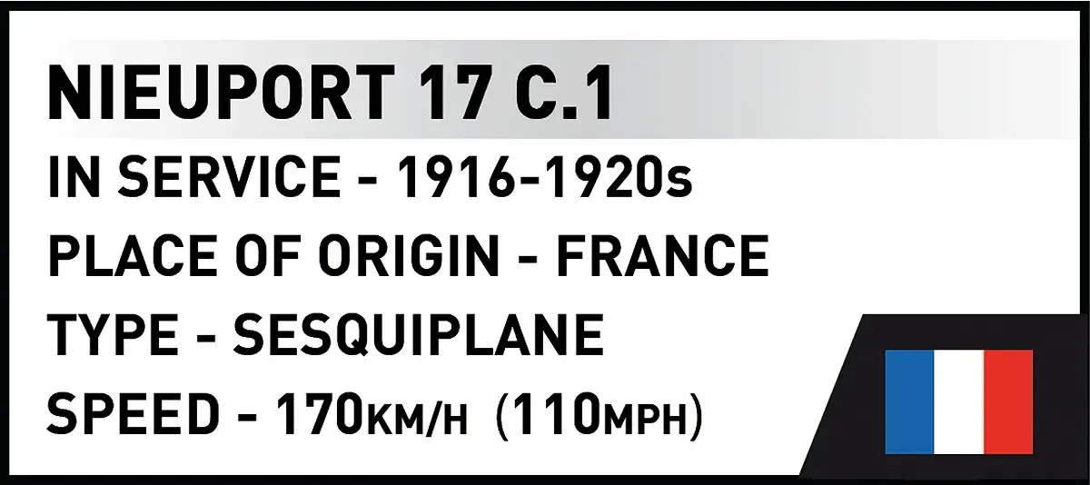 COBI 2997 Nieuport 17 C.1