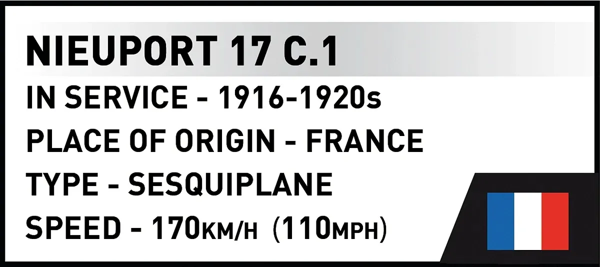 COBI 2998 Nieuport 17 C.1