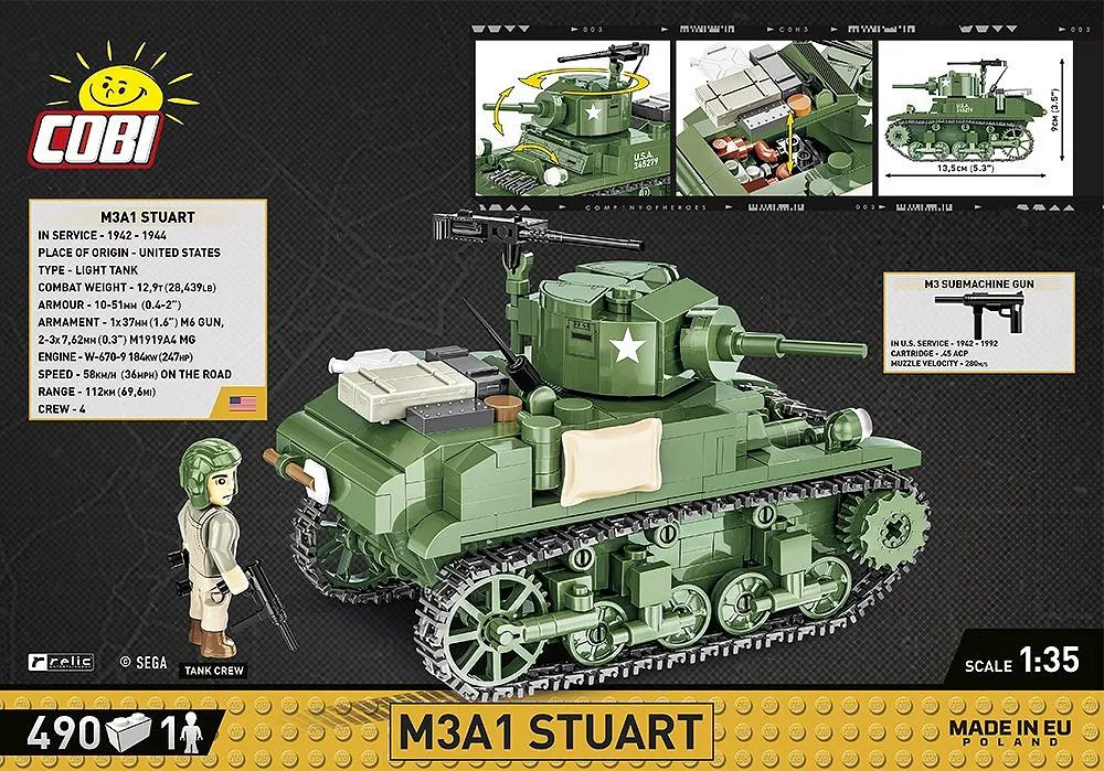 COBI 3048 M3A1 Stuart