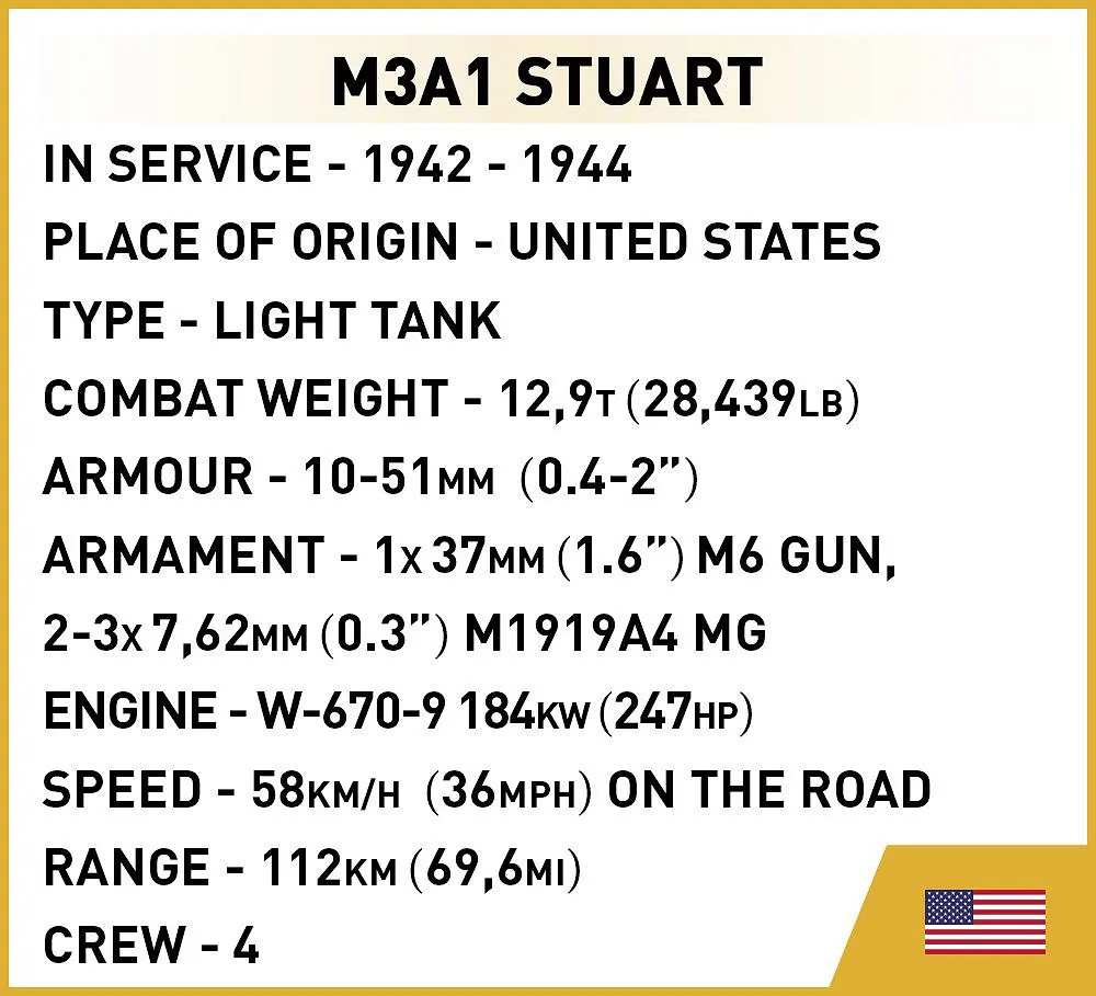 COBI 3048 M3A1 Stuart