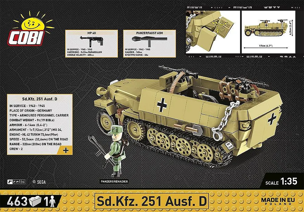 COBI 3049 Sd.Kfz. 251 Ausf.D