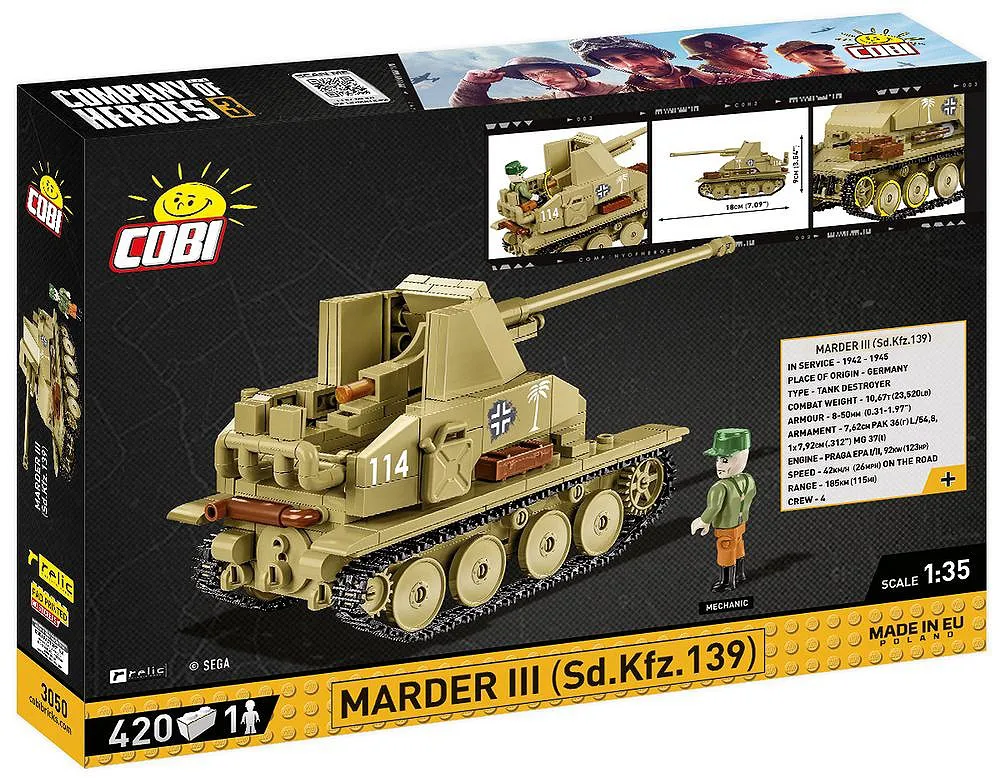 COBI 3050 Marder III Sd.Kfz.139