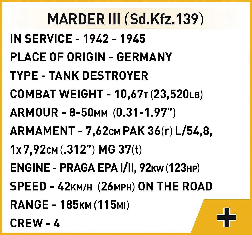 COBI 3050 Marder III Sd.Kfz.139