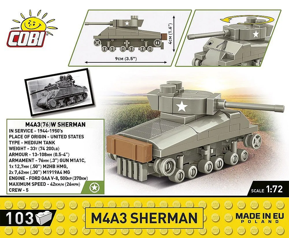 COBI 3089 M4A3 Sherman