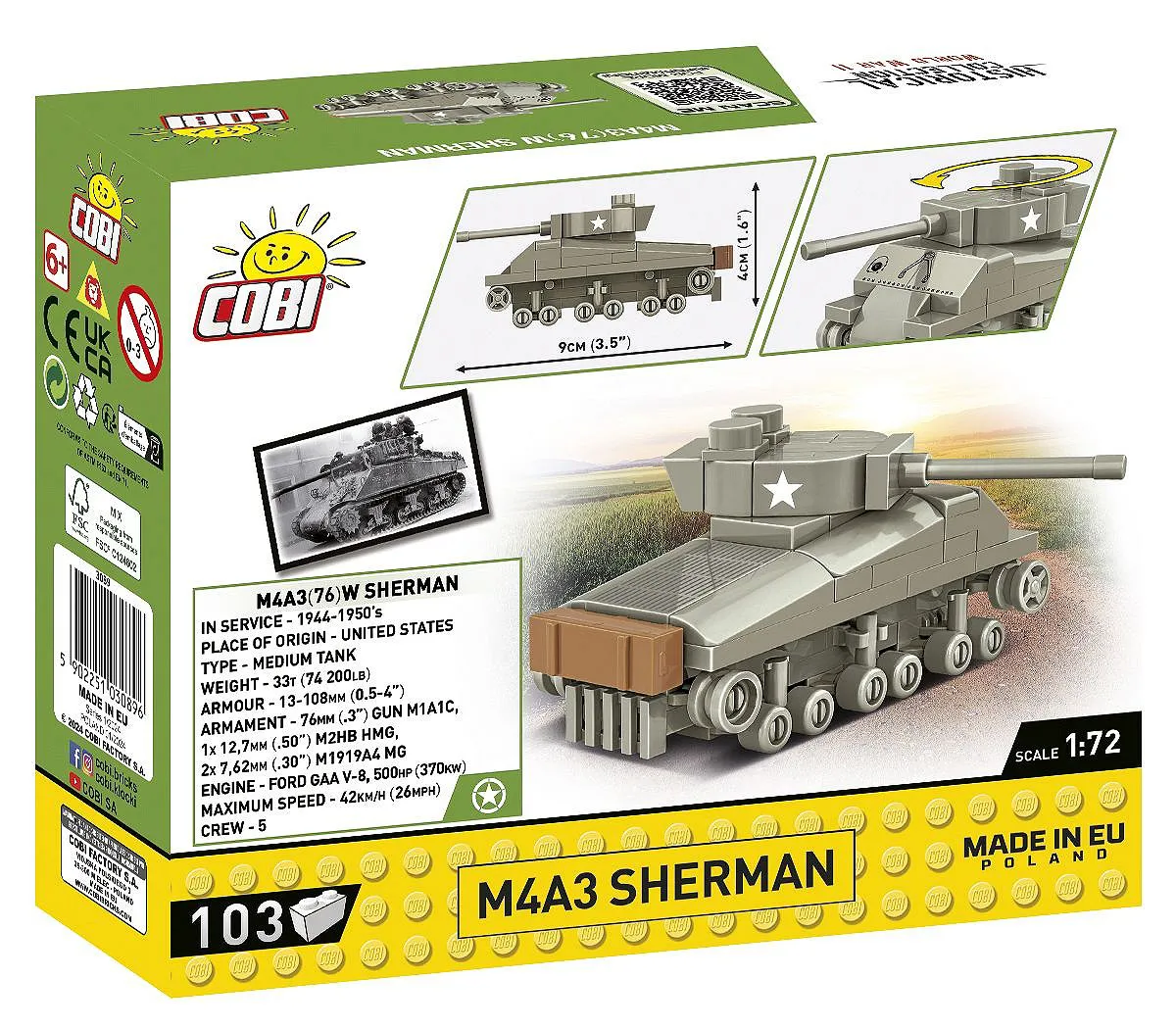 COBI 3089 M4A3 Sherman