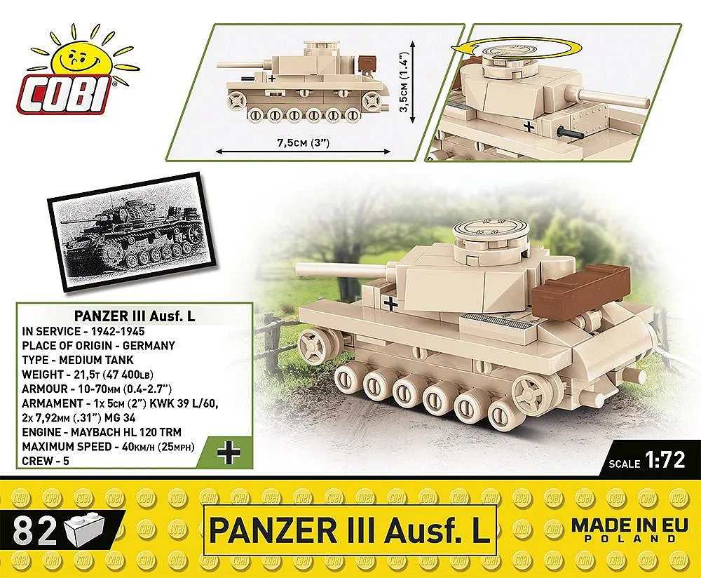 COBI 3090 Panzer III Ausf.L