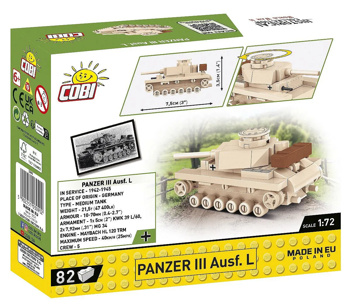 COBI 3090 Panzer III Ausf.L