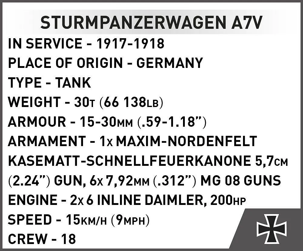 COBI 3094 Sturmpanzerwagen A7V