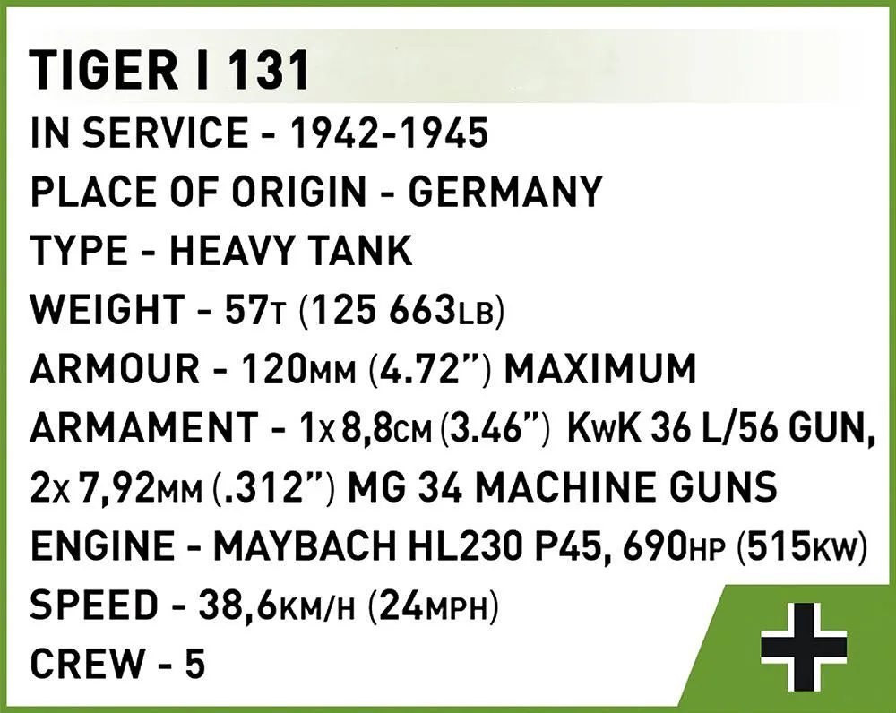 COBI 3095 Tiger I 131