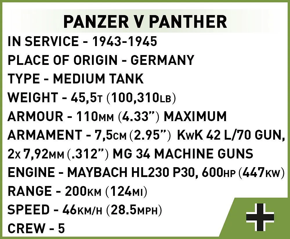 COBI 3099 Panzer V Panther