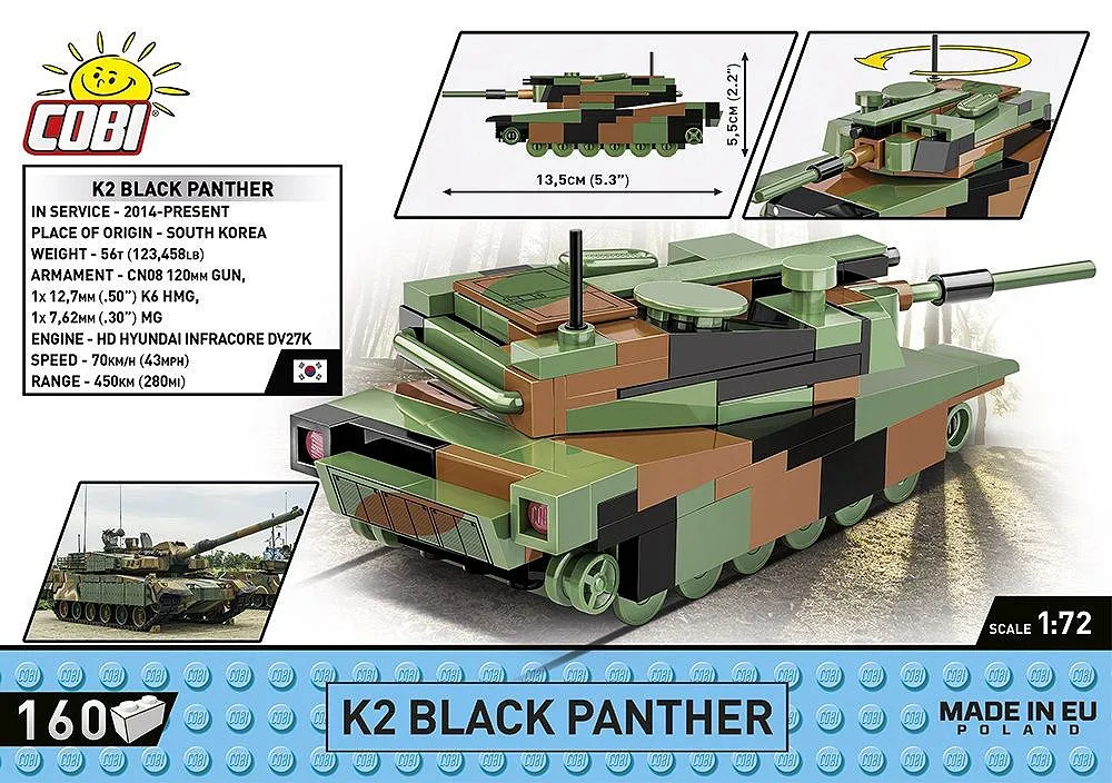 COBI 3107 K2 Black Panther