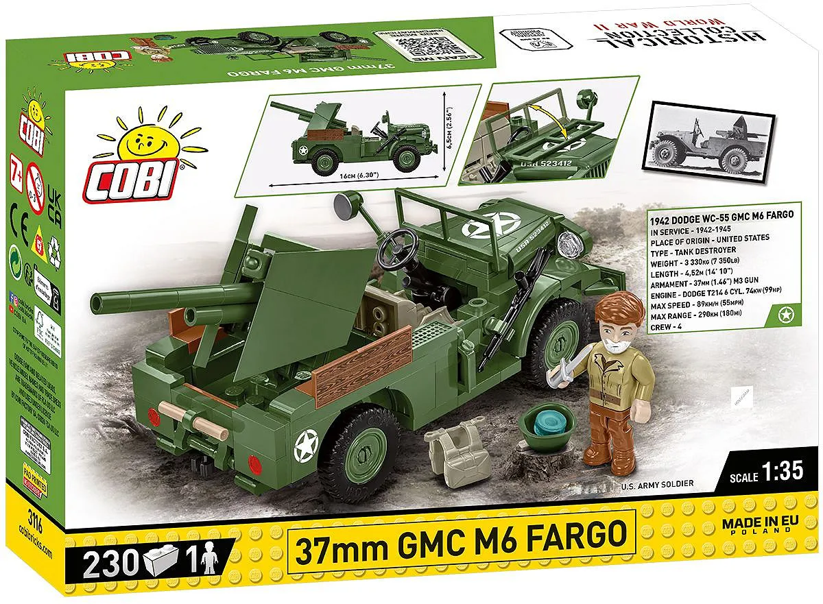 COBI 3116 37 mm GMC M6 Fargo
