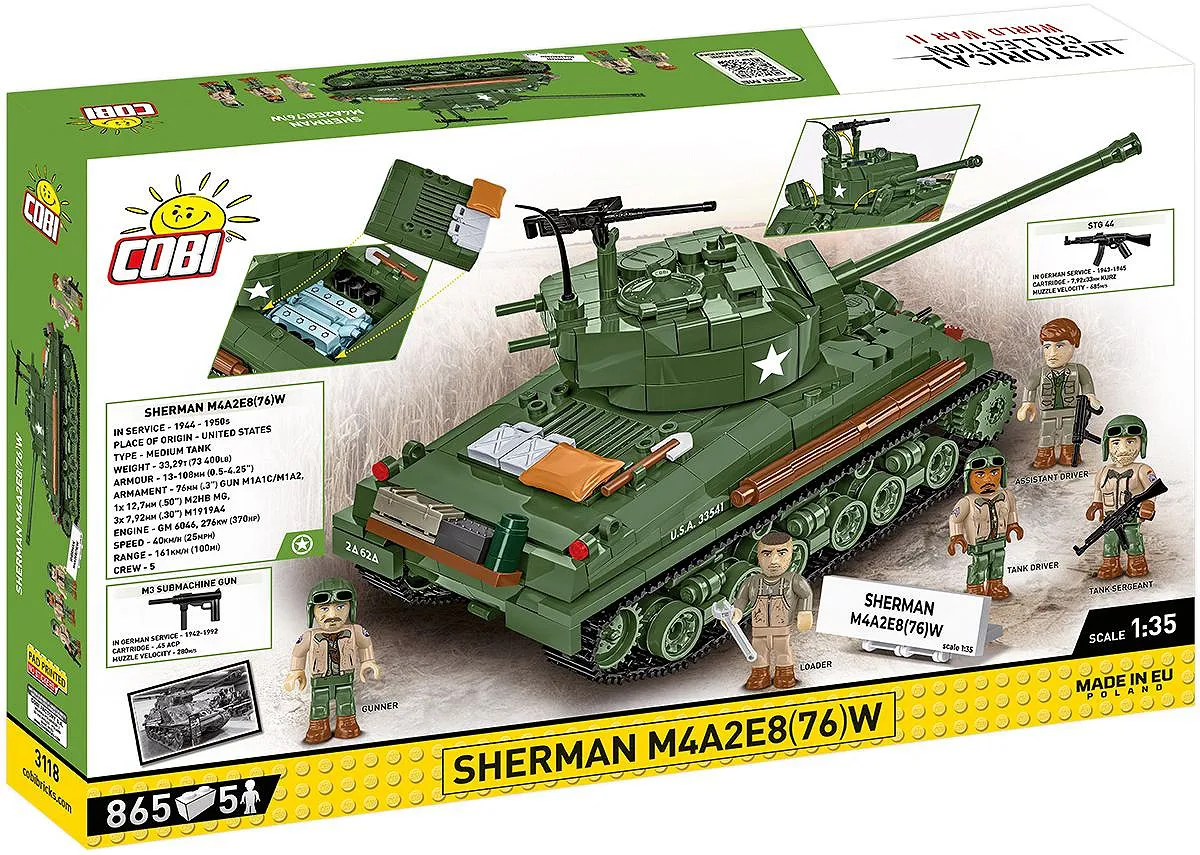 COBI 3118 Sherman M4A2E8(76)W