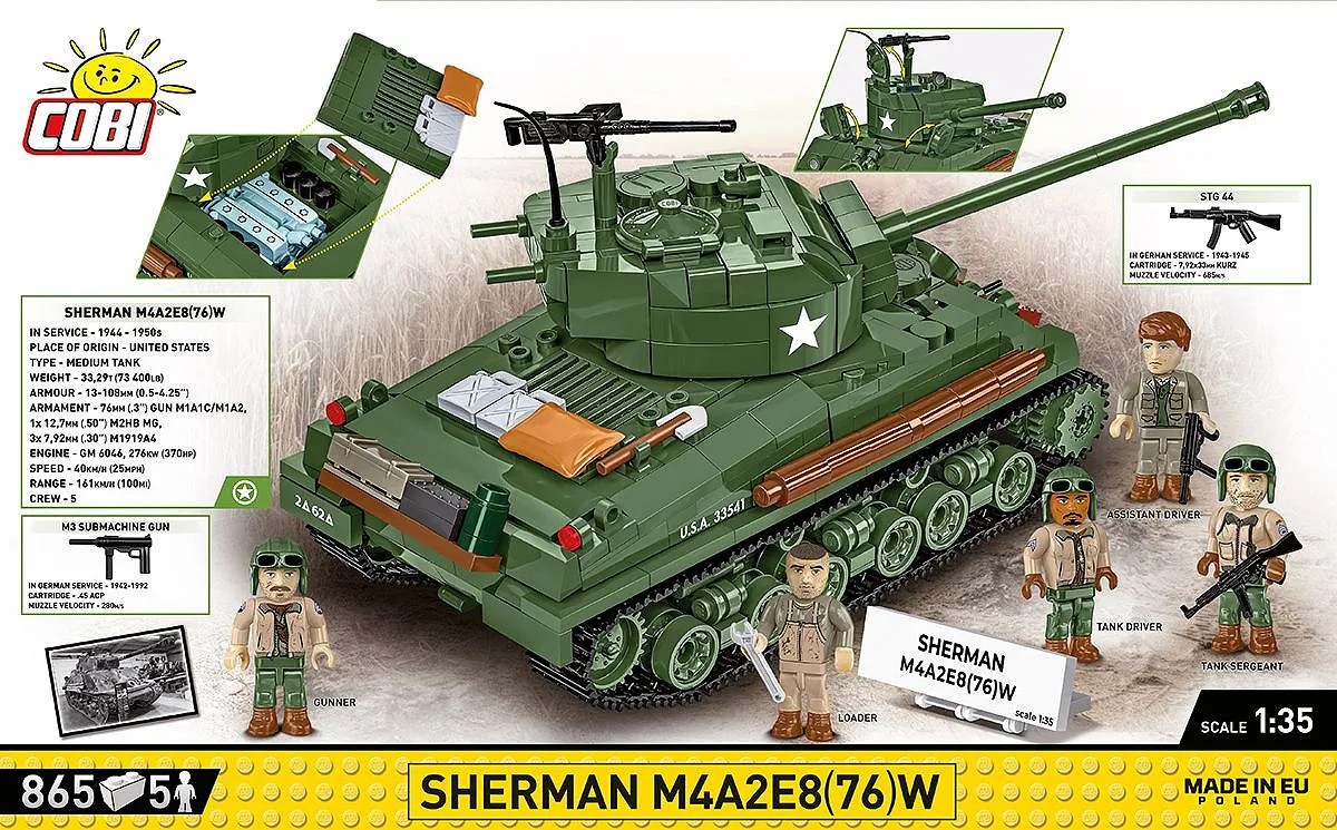 COBI 3118 Sherman M4A2E8(76)W