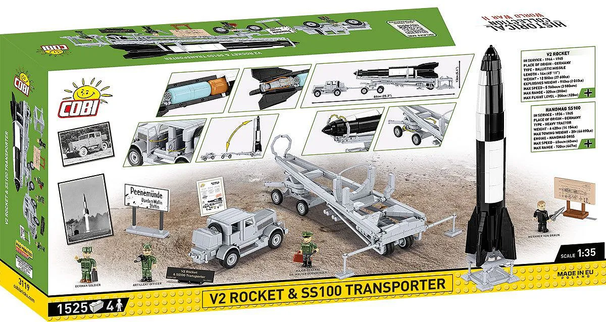 COBI 3119 V2 Rocket & SS100 Transporter - Limited Edition