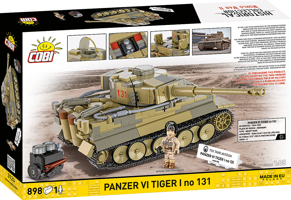 COBI 3123 Panzer VI Tiger I no 131
