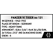COBI 3123 Panzer VI Tiger I no 131