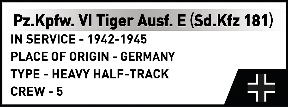 COBI 3124 Pz.Kpfw. VI Tiger Ausf. E