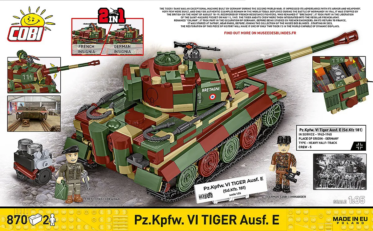 COBI 3124 Pz.Kpfw. VI Tiger Ausf. E