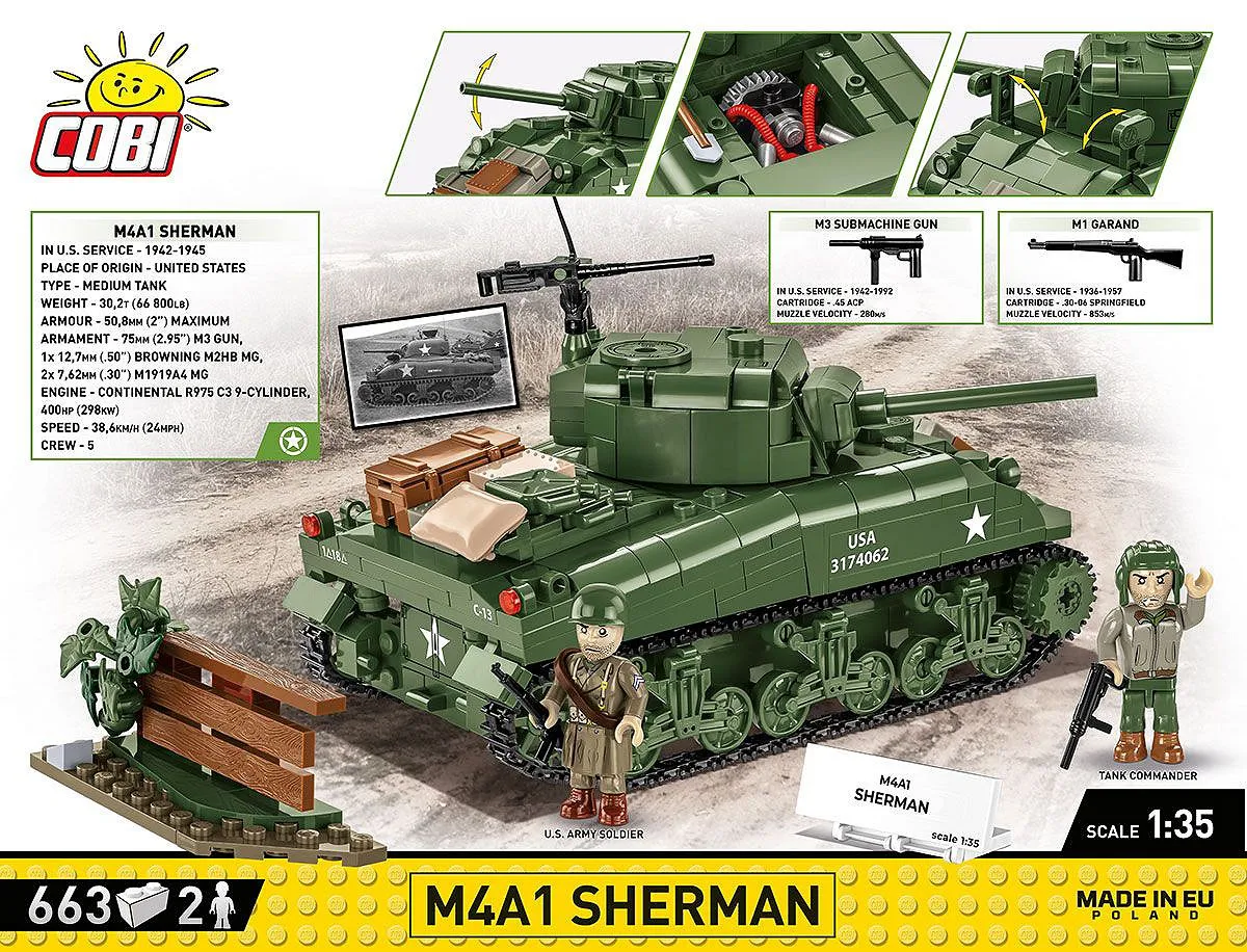 COBI 3126 M4A1 Sherman