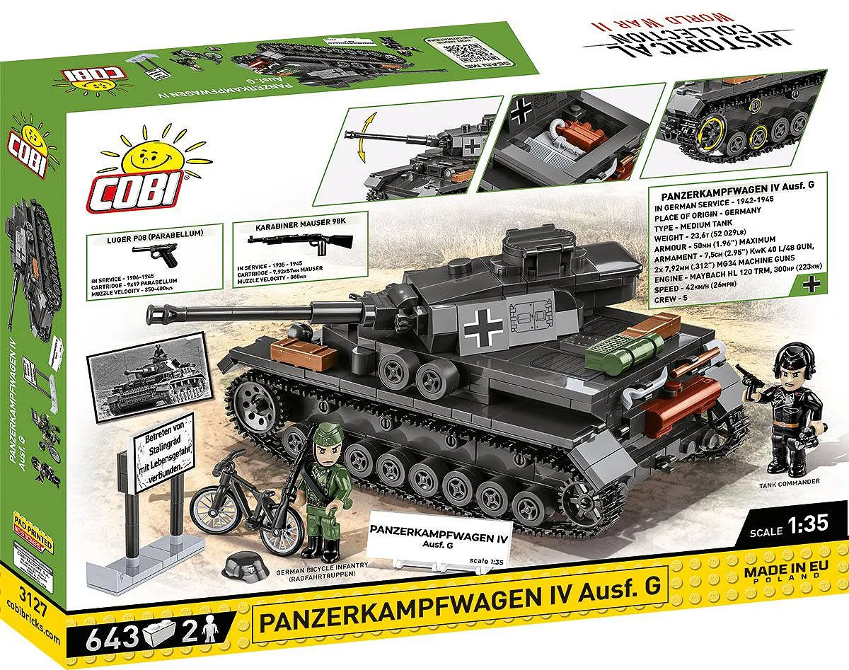 COBI 3127 Panzerkampfwagen IV Ausf.G