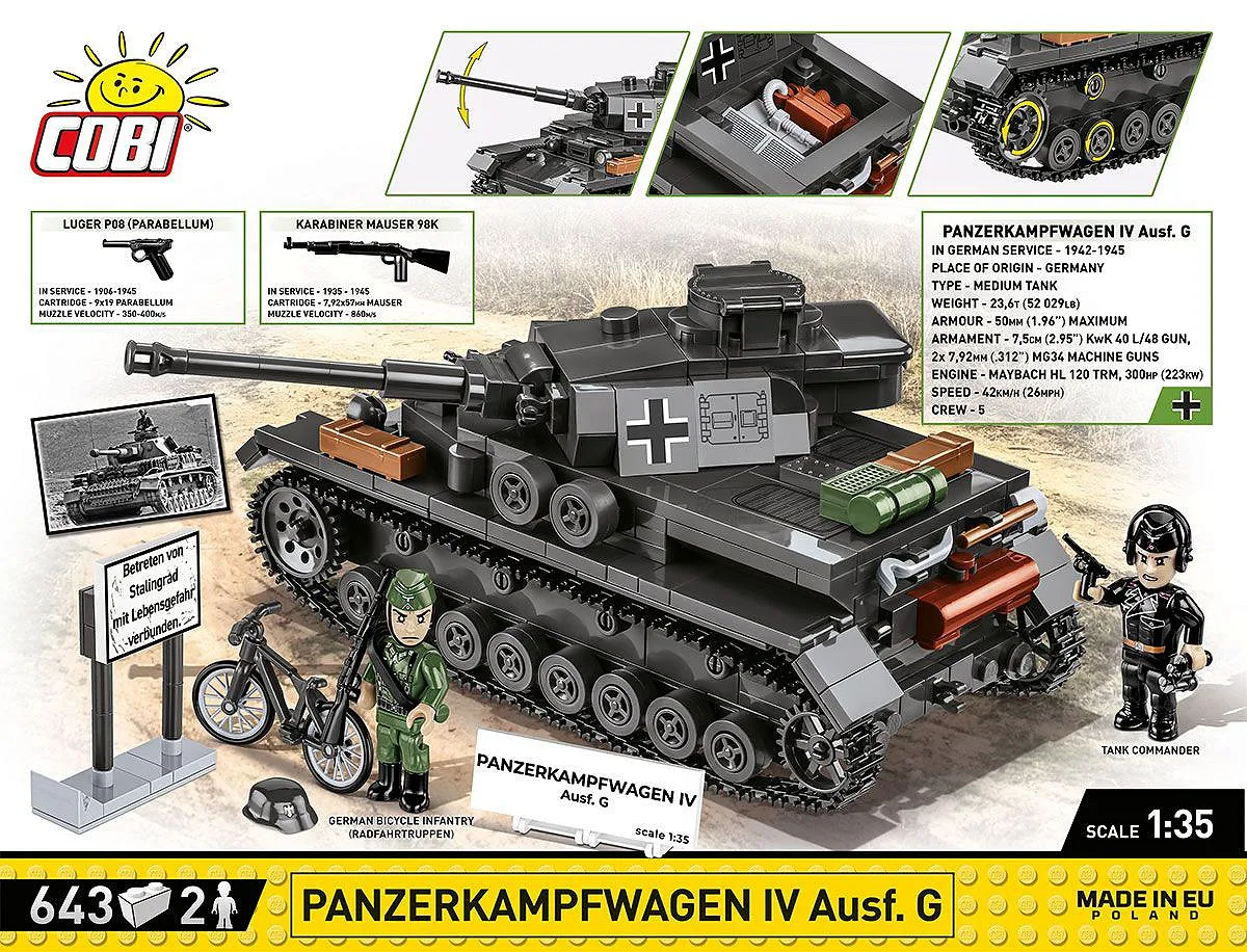 COBI 3127 Panzerkampfwagen IV Ausf.G